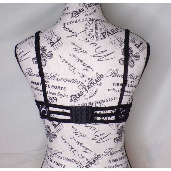 🆕SIMONE PERELE Apolline Demi Lace Underwire Non-Padded Bra 36B Black #1F5330 - Picture 9 of 9